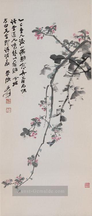 Chang dai chien crabapple Blüten 1965 alte China Tinte Ölgemälde